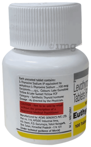 EUthyrox 100 Tablet image