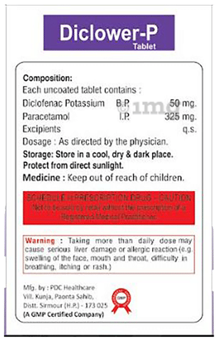 Diclower-P Tablet image