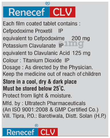 Renecef CLV Tablet