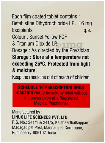 Vertirest 16 Tablet image