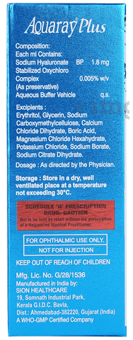 Aquaray Plus  Eye Drop image
