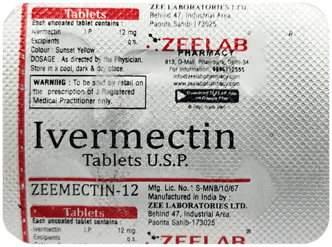 Zeemectin 12 Tablet image Zeemectin 12 Tablet image