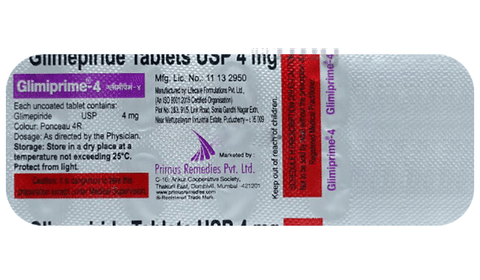 Glimiprime 4mg Tablet image