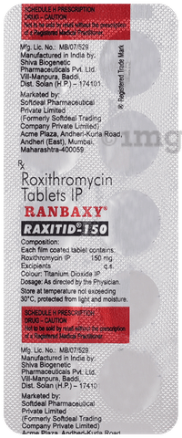 Raxitid 150mg Tablet image