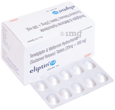 Eliptin M 500mg/20mg Tablet SR