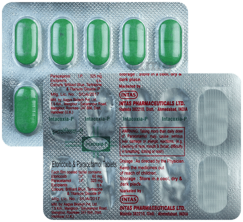 Intacoxia P 60mg/325mg Tablet