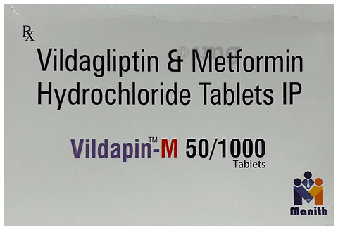 Vildapin-M 50/1000 Tablet image