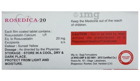 Rosedica 20 Tablet image