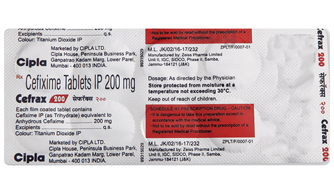 Cefrax 200 Tablet image