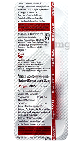 Riogest 200 SR Tablet image