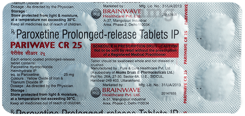 Pariwave-CR 25 Tablet image Pariwave-CR 25 Tablet image