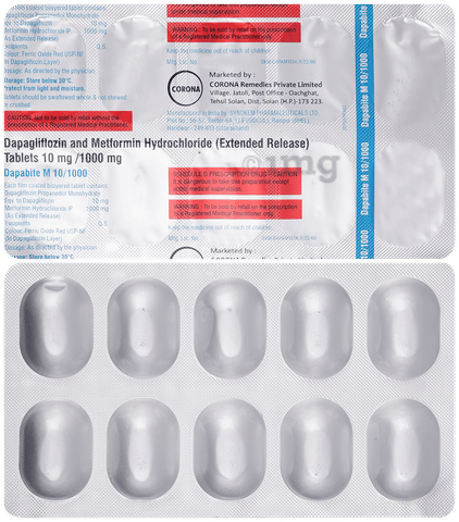 Dapabite M 10mg/1000mg Tablet image