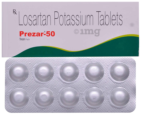 PREZar 50mg Tablet image PREZar 50mg Tablet image