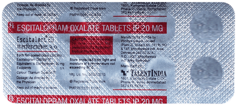 Escitalent 20 Tablet image