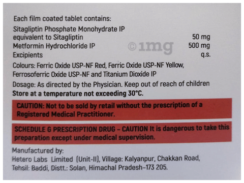 Sitapep M 50/500 Tablet image Sitapep M 50/500 Tablet image