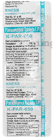 K Par 650mg Tablet image K Par 650mg Tablet image