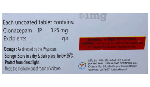 Epizep 0.25 Tablet image