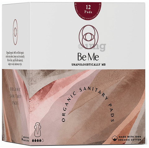 Be Me Combo of Organic Sanitary Pads with Disposable Pouches Large