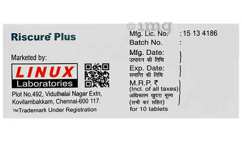 Riscure Plus 3mg/2mg Tablet image