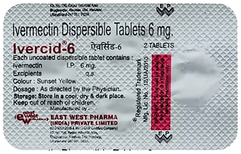 Ivercid 6mg Tablet image