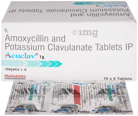 Acuclav 1000mg Tablet image