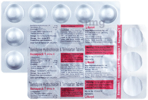 Benepack T 4mg/40mg Tablet image