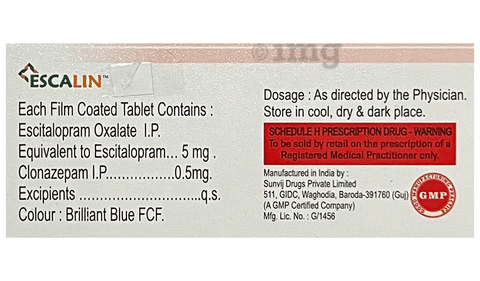 Escalin Plus 5 Tablet image