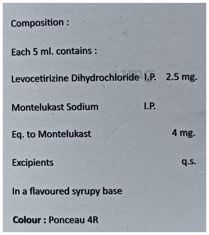 Nizleuk LC Syrup