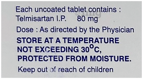 Telsar 80 Tablet image Telsar 80 Tablet image