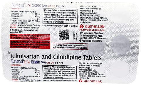Telma-LN 20mg/40mg Tablet image