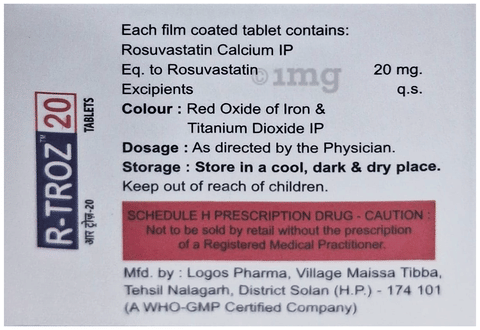 R-Troz 20 Tablet image R-Troz 20 Tablet image