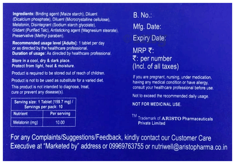 Meloset 10mg Tablet image