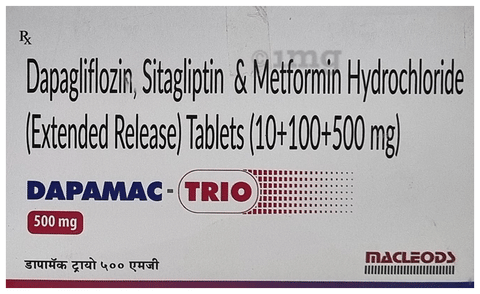 DAPamac Trio 10mg/500mg/100mg Tablet image