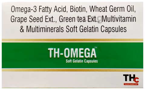 TH Omega Soft Gelatin Capsule Buy strip of 10.0 soft gelatin capsules at best price in India 1mg