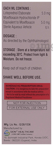 Sinflox-LP Eye Drop BAK Free