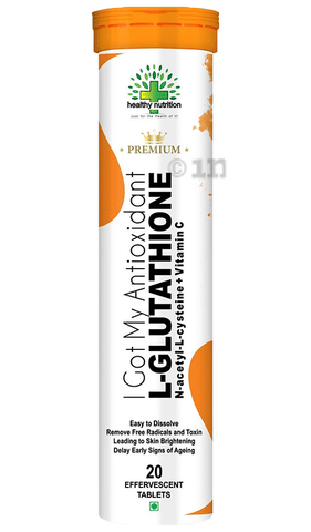 Healthy Nutrition L-Glutathione Effervescent Tablet: Buy bottle of 20.0 Effervescent Tablet at 𝗯𝗲𝘀𝘁 𝗽𝗿𝗶𝗰𝗲 in India