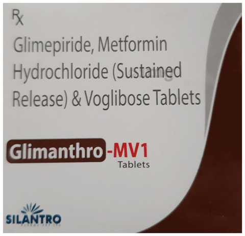 Glimanthro-MV 1 Tablet image Glimanthro-MV 1 Tablet image