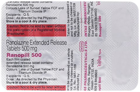 Ranopill 500 Tablet ER image
