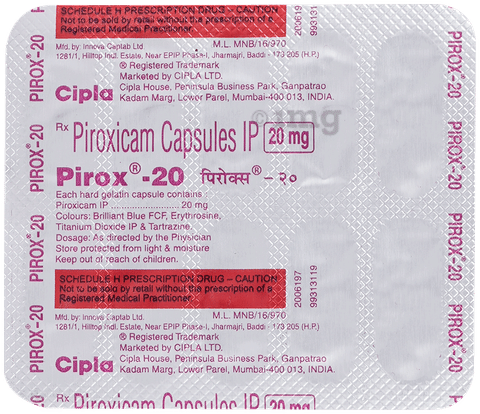 Pirox 20 Capsule image