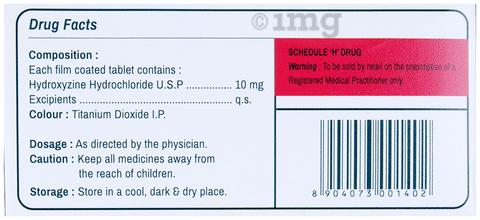 Vistarax 10mg Tablet image