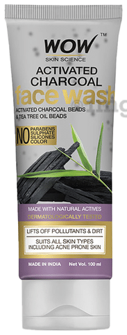 Wow charcoal deals face wash