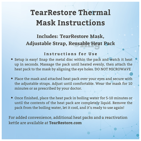 Tear Restore Bundle Eye Warm Compress Buy box of 1.0 Unit at best