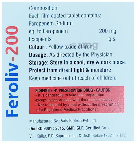 Feroliv 200 Tablet image
