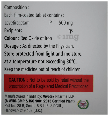 Levetix 500 Tablet image Levetix 500 Tablet image