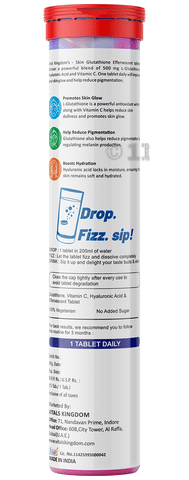 glutathione fizz tablet Fizzy Morning Fresh Effervescent Tablets with Electrolytes, Vitamin C & L-Glutathione Lemon Lime Flavor 2 Count Buy HK VITALS Glutathione Effervescent