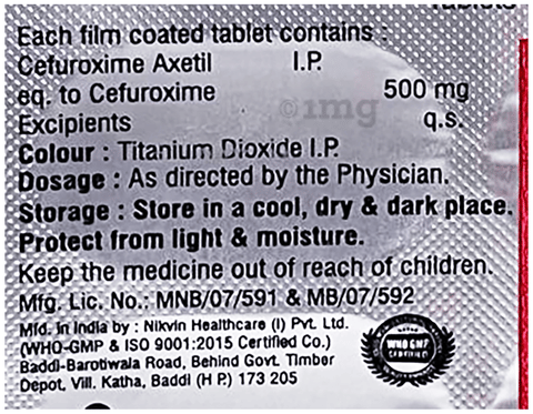 Cefrovea 500 Tablet image