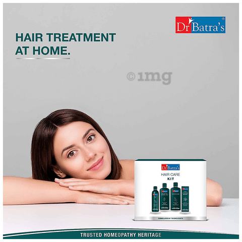 Buy Dr Batra's Hair Care Kit, Combo kit, Hair Follicle strength, Enriched  with Thuja & Henna, Hair loss Prevention (750ml) Online at Best Prices in  India - JioMart.