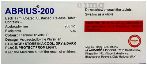 Abrius 200 Tablet SR image Abrius 200 Tablet SR image