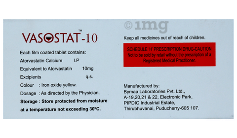 Vasostat 10 Tablet image
