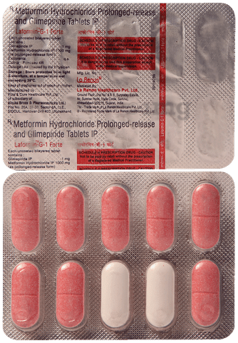 Laformin-G Forte 1mg/1000mg Tablet